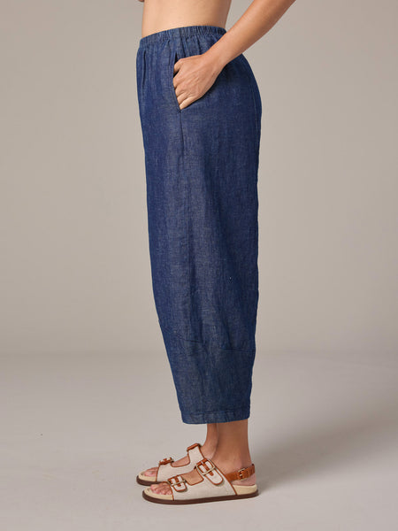 Lantern Pant in Flax Denim