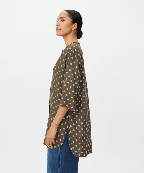MaGeam Tunic Slate Blue Spots