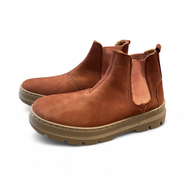 Nubuck Chelsea Boot in Brown