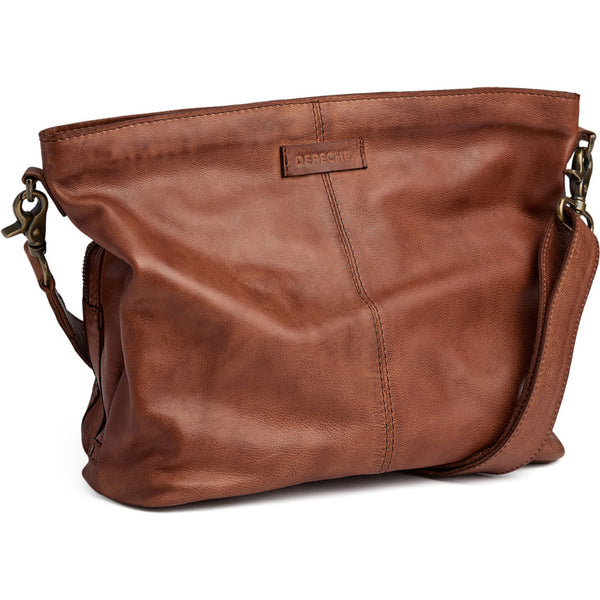 Leather Shoulder Bag in Vintage Cognac and Vintage Brown