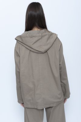 Gabardine Trench Jacket in Fango