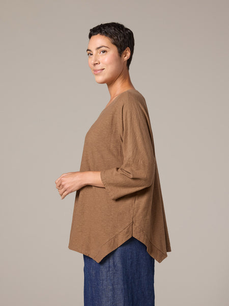 One Size Boxy Top in Cherry Red