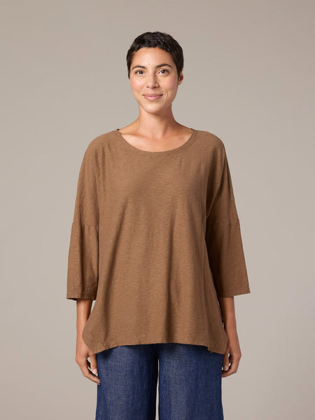 One Size Boxy Top in Cherry Red