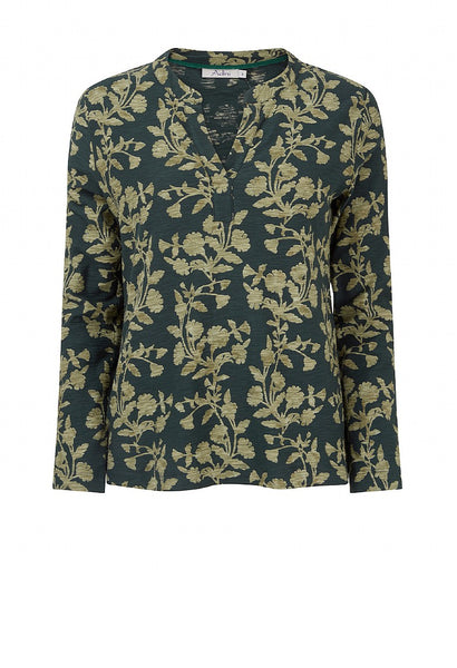 Aria Top Valencia Print Green Gables