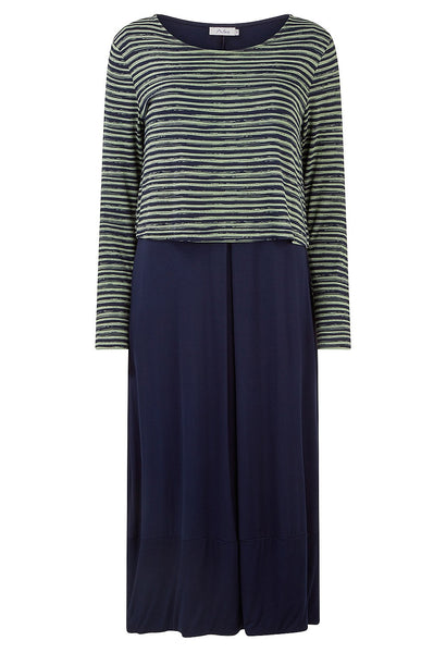 Alani Dress Painted Stripe Green Gables