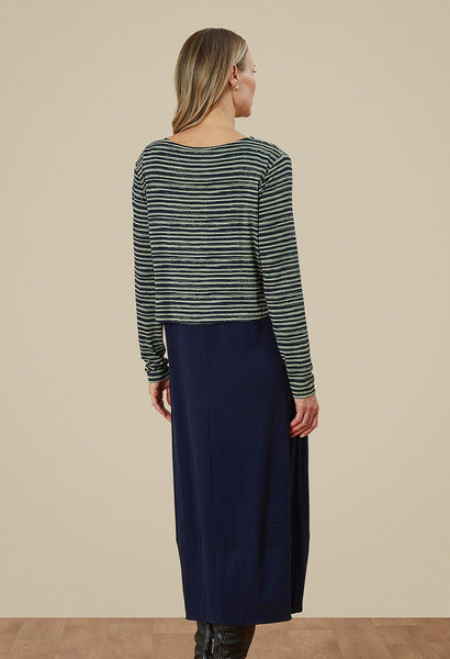 Alani Dress Painted Stripe Green Gables