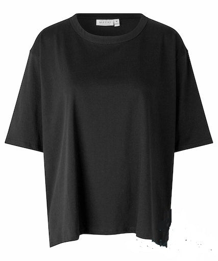 MaDoreann Tee in Chartreuse  and Black