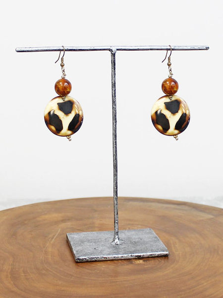 Resin Disc Earrings