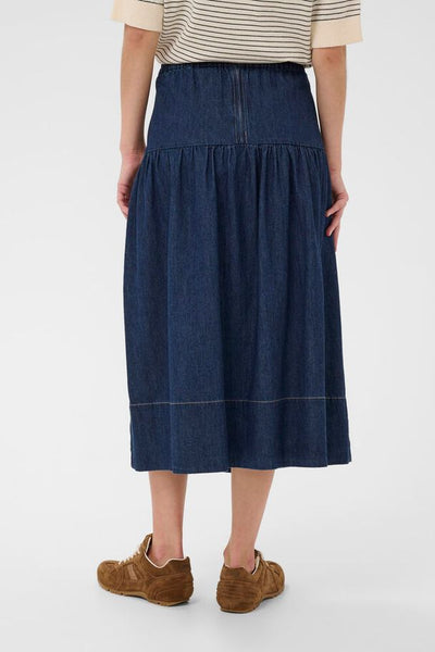 Nellia Denim Skirt Dark Blue