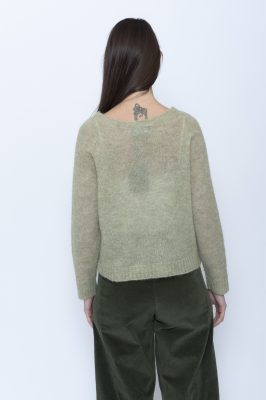 Raglan Sleeve Alpaca Jumper in Sage