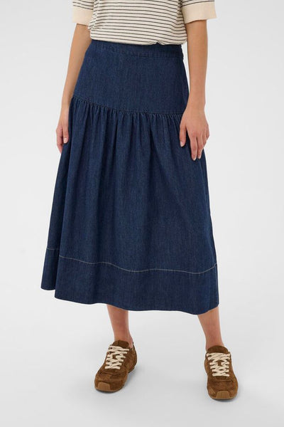 Nellia Denim Skirt Dark Blue