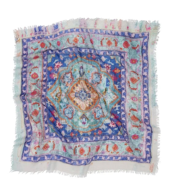 Cobalt Coast Luxurious Wool Neckerchief
