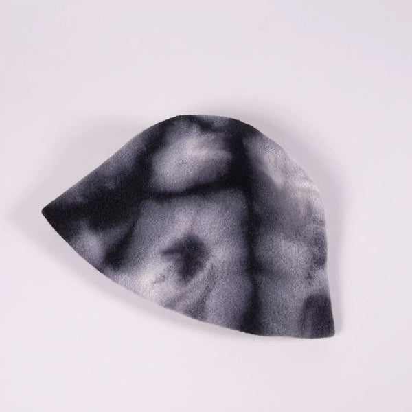 Pure Wool Tie-dye Clochard Hat