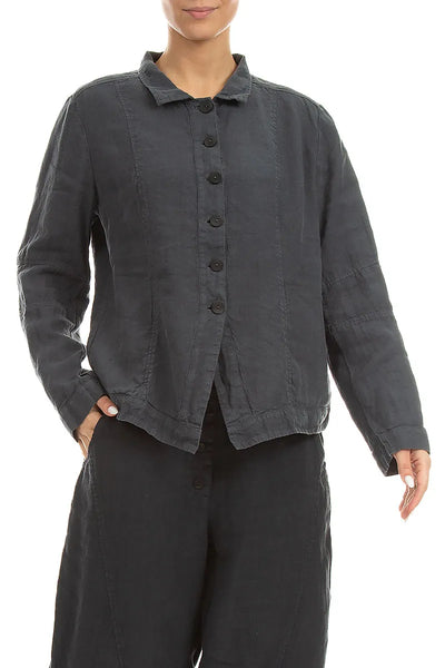 Linen Jacket Antique Ruby