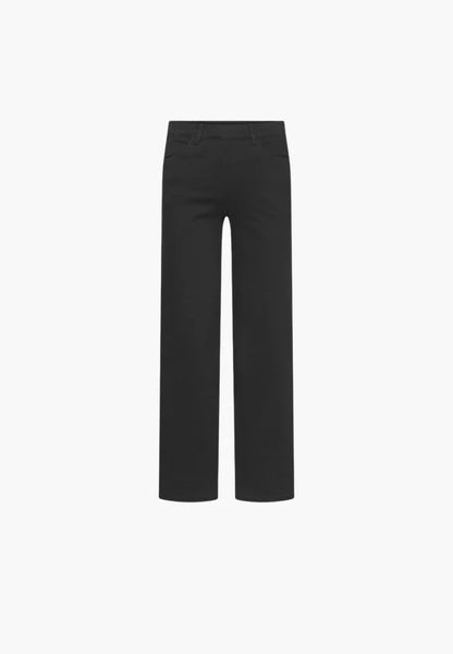 Donna Loose Short Length Denim Jeans Black