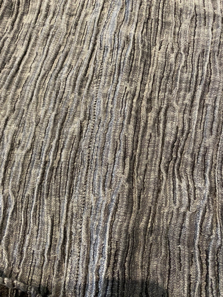 Crinkle Trousers in Silver Black