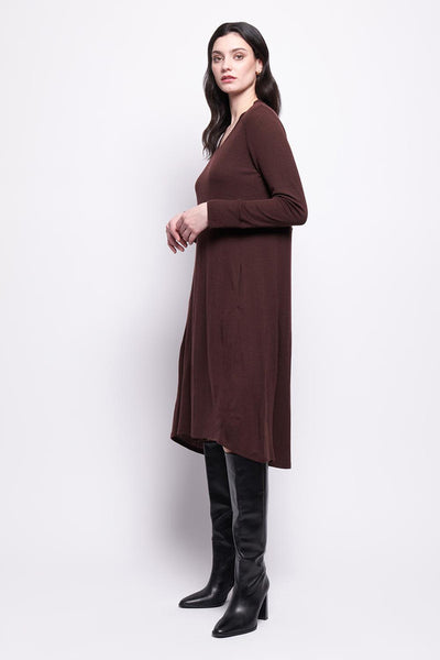 Sheer Ecstasy Dress in Raisin