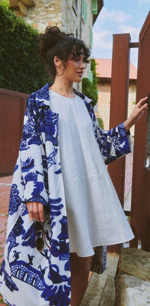 Artisan Coat in Blue Giant Willow