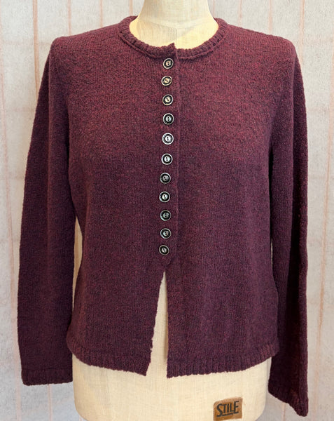 Short Cardi in Plum