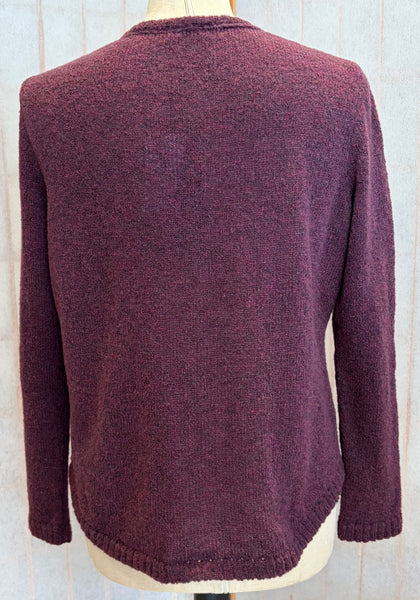 Short Cardi in Plum