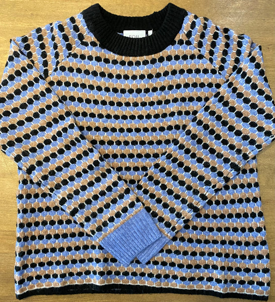 Pop Culture Sweater in Popcorn Blues