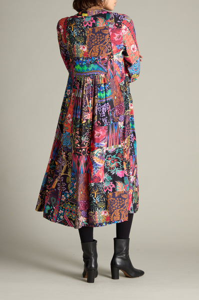 Winter Patchwork Dress - Multi
