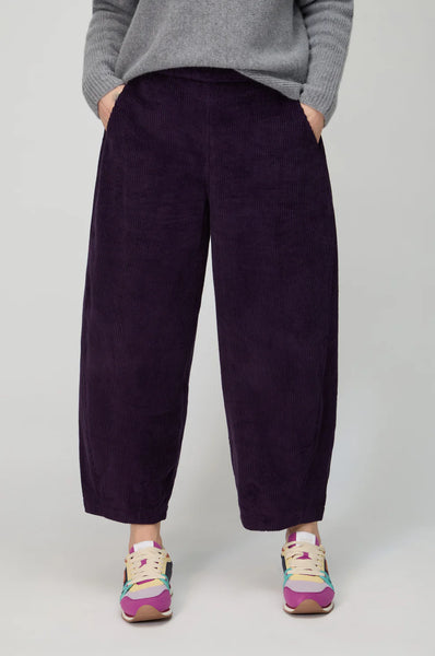 Jumbo Cord Trousers in Damson