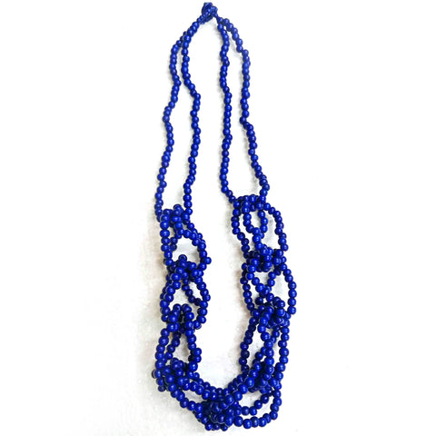 Wood Chain in Royal Blue