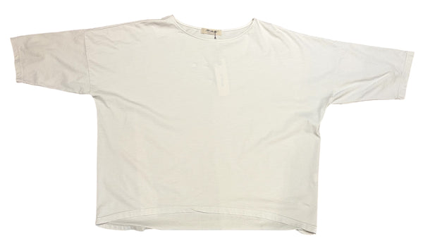 Agosto T Shirt in Chalk and Blue