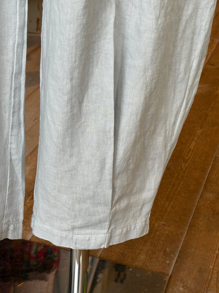 Hem Tuck Trousers in Silver