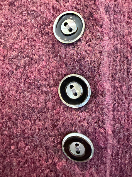 Short Cardi in Plum