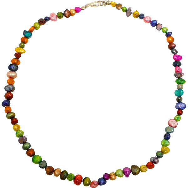 Rainbow Pearl Necklace