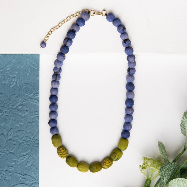 Kantha Couplet Necklace in 3 Colourways