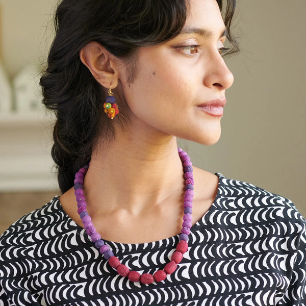 Kantha Couplet Necklace in 3 Colourways