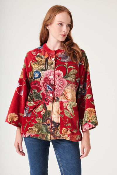 Primula Berry Velvet Jacket