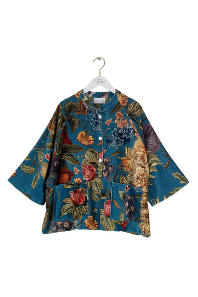 Primula Teal Velvet Jacket