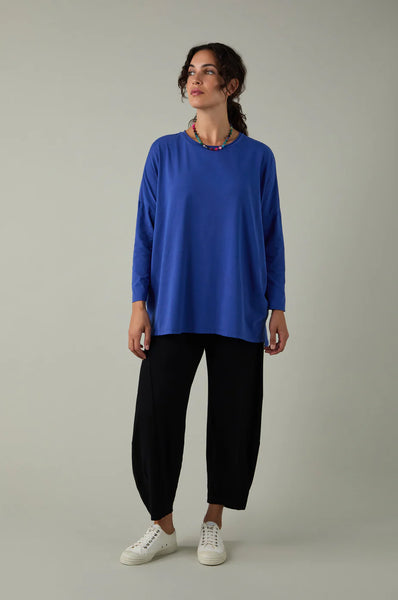 Cotton Jersey Relaxed Top in Iris