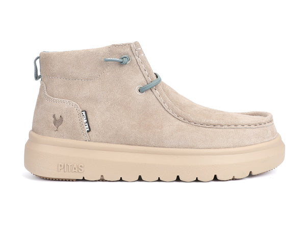 Pitas Paris Shoe in Marino and Beige