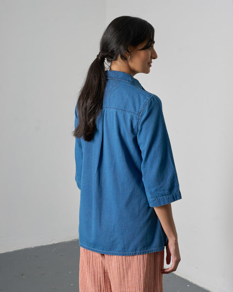 Betty Textured Denim Tunic