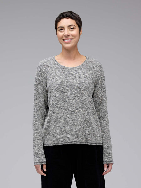 Cropped Sweatshirt in Laundered and Cola