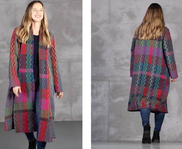 Dev Reversible Shawl Coat Merino Wool