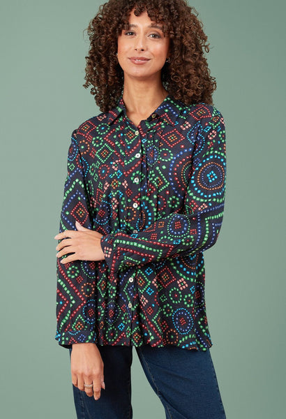 Kiri Shirt Jewel Geo Multi
