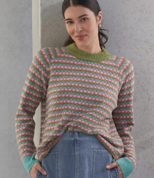 Pop Culture Sweater in Popcorn Blues