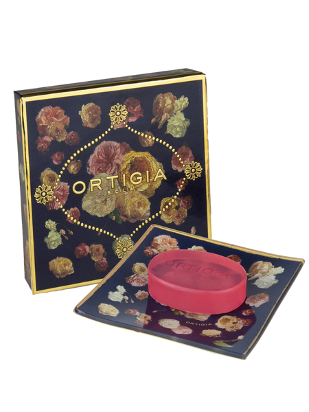 Ortigia Glass Plate & Soap in a Box