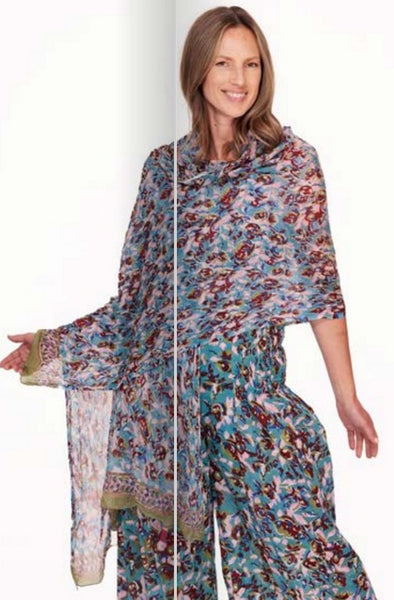 Chiffon Scarf in 3 Colourwahys