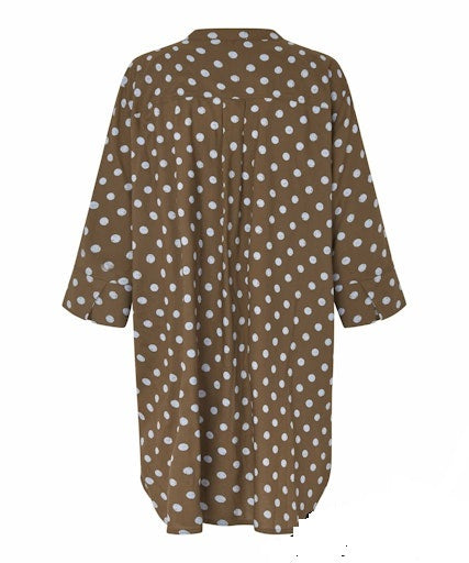 MaGeam Tunic Slate Blue Spots