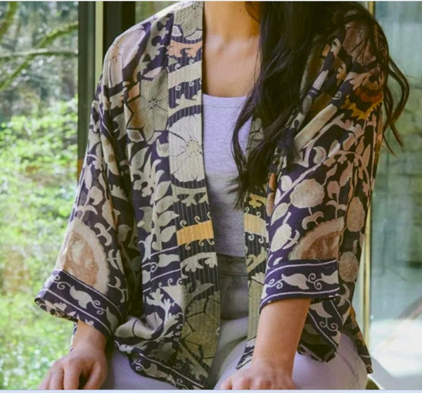 Susani Charcoal Kimono