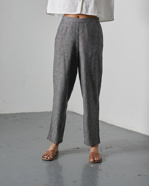 Valentina Trousers in Black Melange